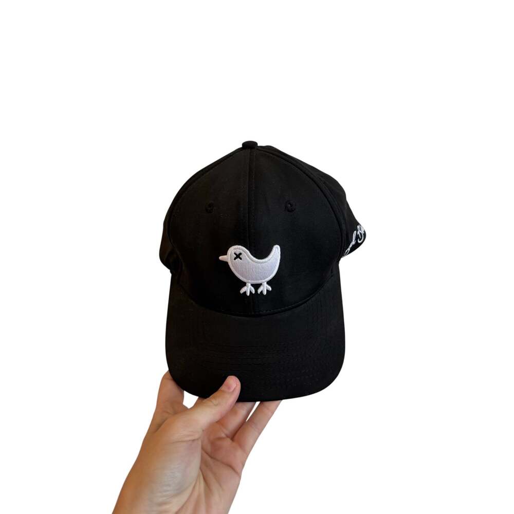 Bad Birdie Golf Snapback Trucker Hat Performance Black White Nice!